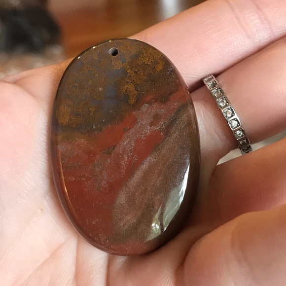 Anethyst Jasper Agate Lapis Gem Pendant Lot - Picture 11 of 12